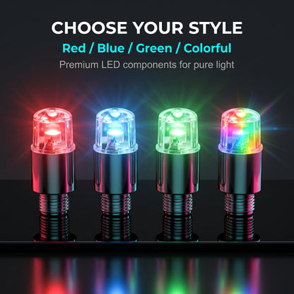 🔥 Clearance Sale – Waterproof LED Tire Valve Cap Lights