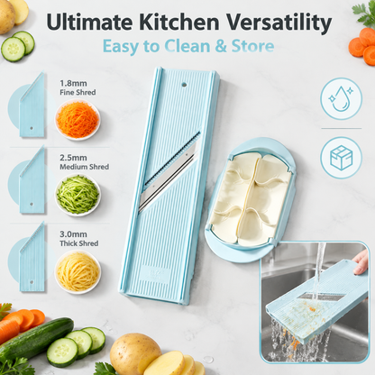 🥔 Multi-function Vegetable Slicer, Shredder & Grater for Potato, Carrot & Cucumber