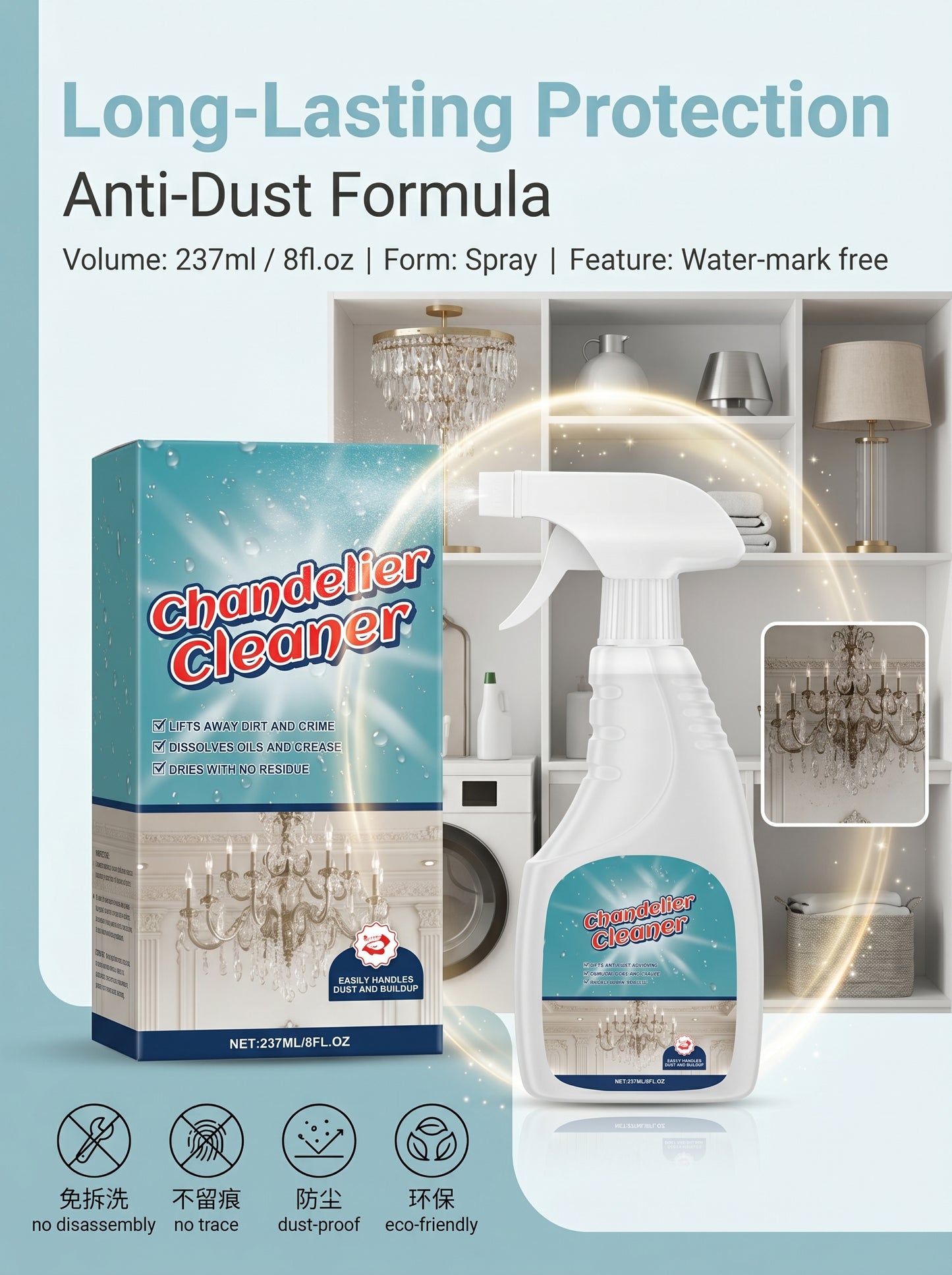 Chandelier Cleaning & Care Spray