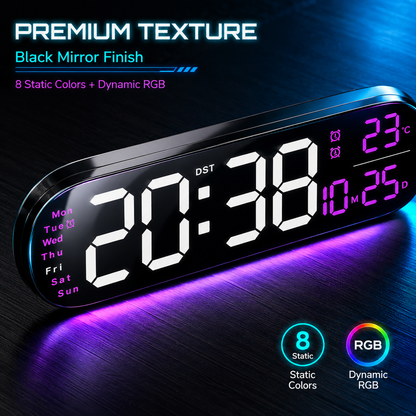 📢📢50% KORTING !! ⏰Multifunctionele decoratieve LED digitale wandklok