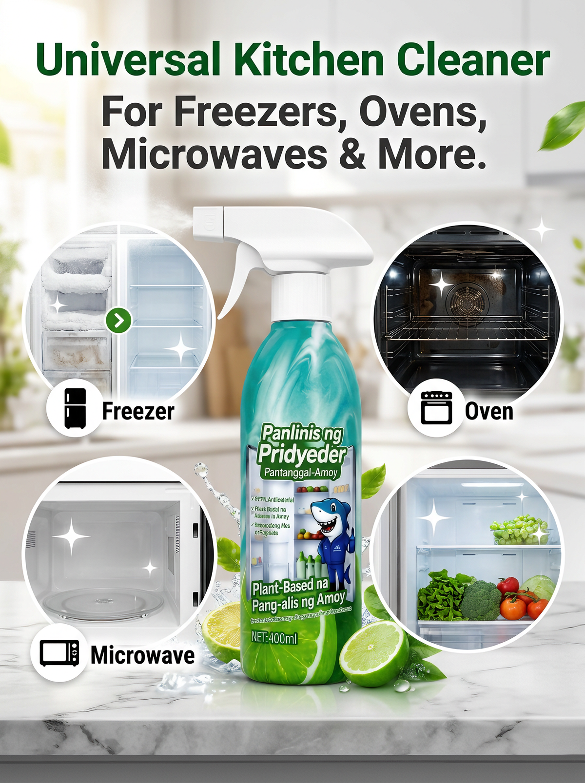🔥All-in-One Appliance Cleaner | Melt Ice & Remove Grease Fast