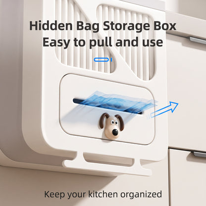 🎉  Over 19,400 Sold!🍃 Foldable Hanging Kitchen Waste Trash Can ✨