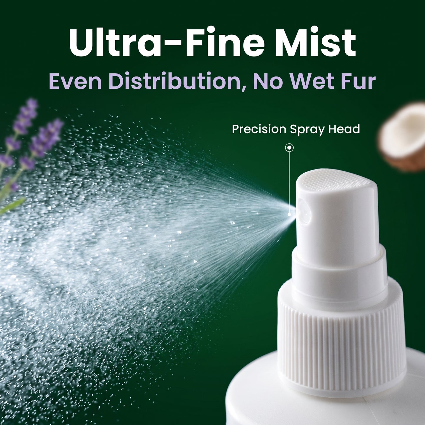 🐶50% OFF NOW! Instant Pet Detangling Hair Care Spray – Knot Remover Silky Finish Quick Dry Fur Detangler, No Rinse Grooming Spray for Dogs & Cats Long Short Hair Daily Grooming