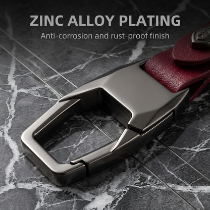 🔥 Last day for 50% off! ✨ Premium multi-functional men's car key holder with anti-loss leather case and clasp.