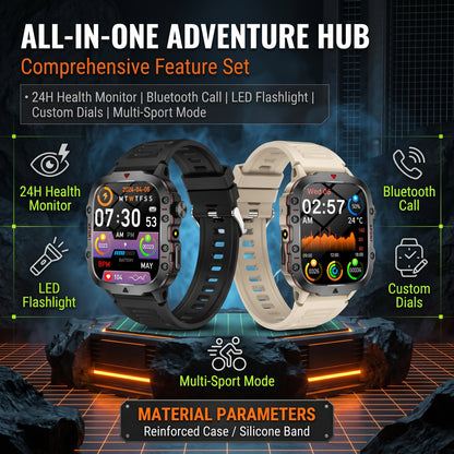 Smart outdoor watch, durable, ultra-long standby time, 50% off