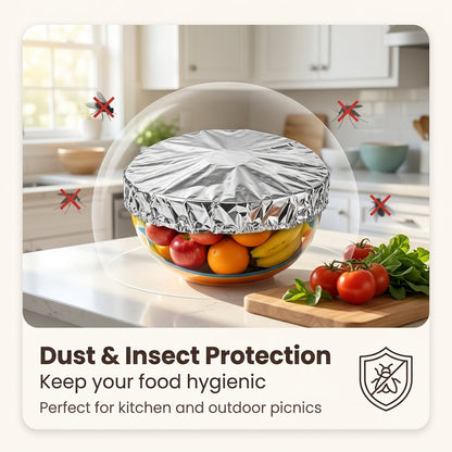 🔥Reusable Insulated Aluminum Foil Food Covers – Keep Food Warm, Fresh & Protected