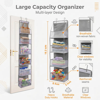 A revolutionary space-saving product: the behind-the-door storage rack