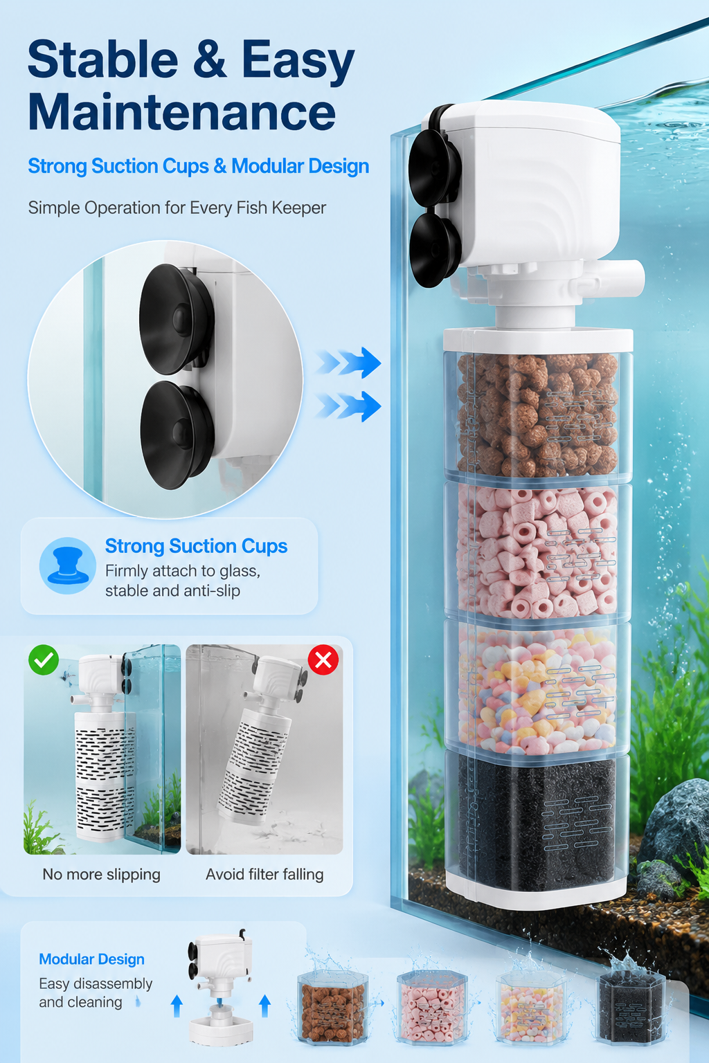 🔥 Clearance Sale – 6-in-1 Multifunctional Aquarium Filter