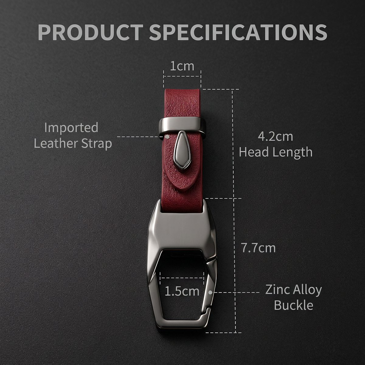 🔥 Last day for 50% off! ✨ Premium multi-functional men's car key holder with anti-loss leather case and clasp.