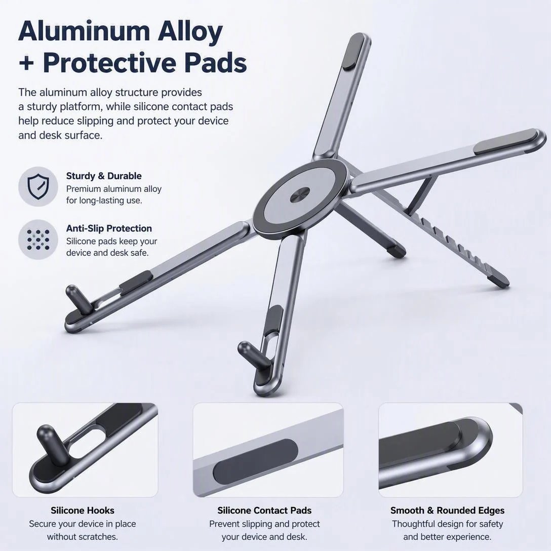 📢 Buy 1 Get 1 Free 🔥 Magnetic Portable Multi-Functional Stand for Tablets, Phones & Laptops