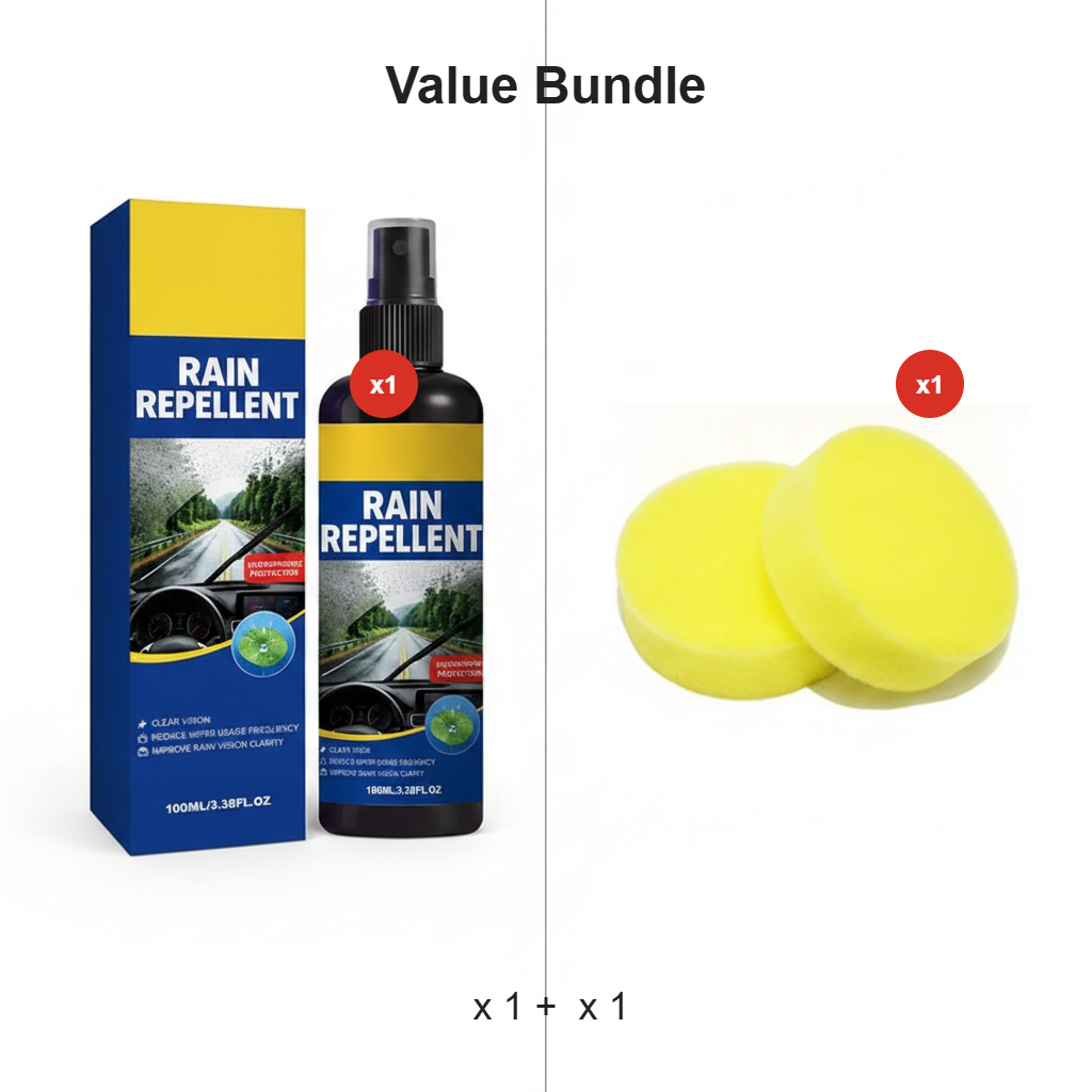 🚗Crystal Clear Windshield Rain Repellent Spray