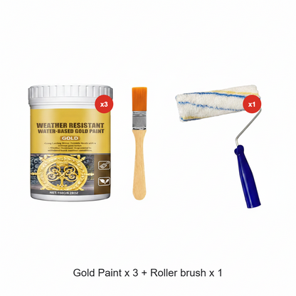 🔥Upcycle old furniture with an elegant gold finish—perfect for bathrooms, gardens, home renovations, and DIY projects.