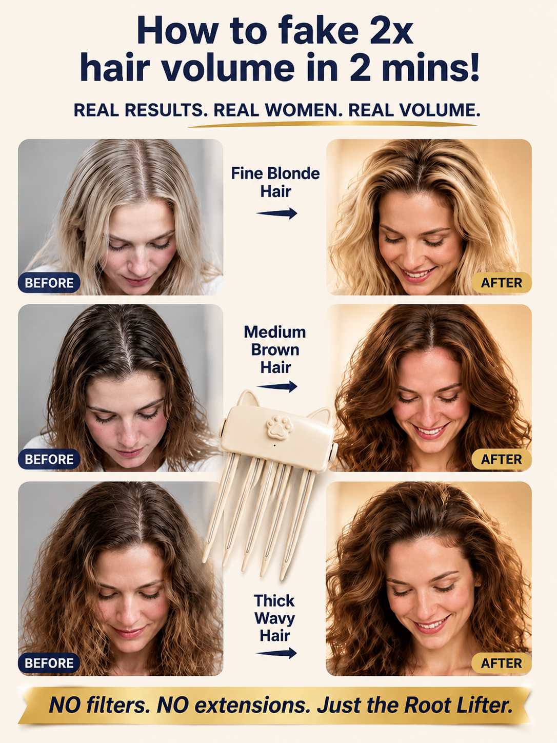 Say goodbye to flat hair! Get mega-volume with our Cordless Red Light Root Booster.