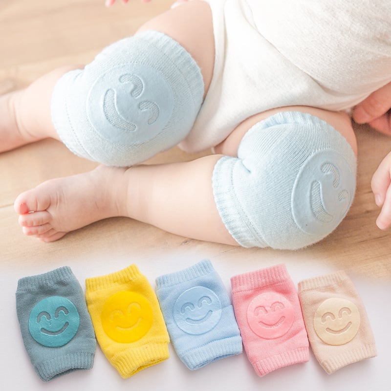 👶Baby 5-Pair Non-Slip Knee Pads, Thick Soft Contoured Fit for Crawling, Durable Fall Protection