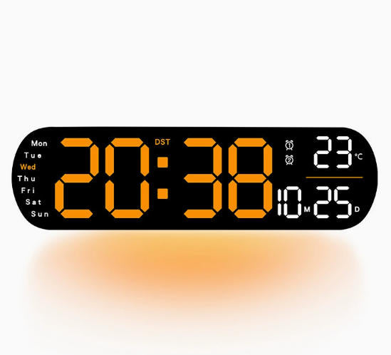 📢📢50% KORTING !! ⏰Multifunctionele decoratieve LED digitale wandklok