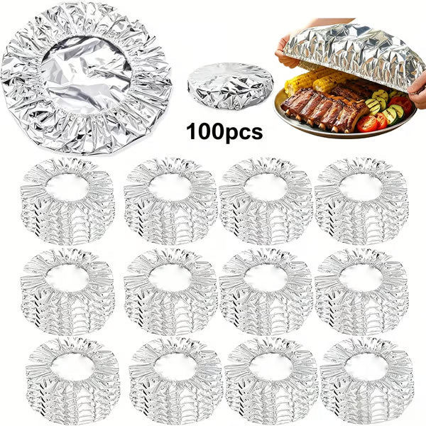 🔥Reusable Insulated Aluminum Foil Food Covers – Keep Food Warm, Fresh & Protected