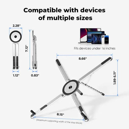 📢 Buy 1 Get 1 Free 🔥 Magnetic Portable Multi-Functional Stand for Tablets, Phones & Laptops
