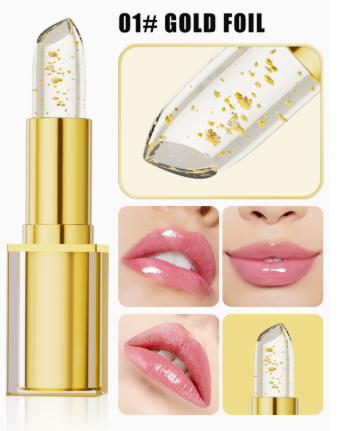 ✨Gilded Gold-Flecked Color Changing Lipstick｜Moisturizing & Hydrating, Personalized Lip Shade