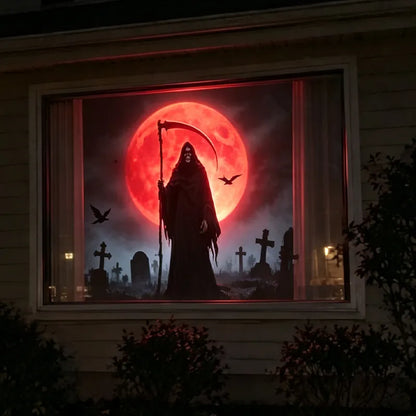 🎃 Plug-&-Play HD Star Projector | Halloween 6-Disc Set ✨ Easy Setup Halloween Party Decor Lamp