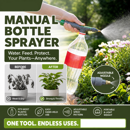 🌿Enjoy 50% off now! Buy one get one free！Manual beverage bottle sprayer with adjustable nozzle