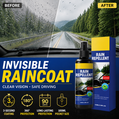 🚗Crystal Clear Windshield Rain Repellent Spray