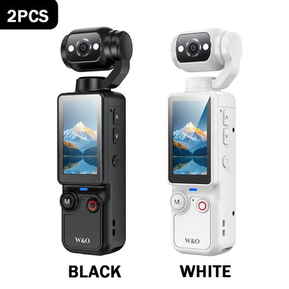 🎥 Upgraded Vlog Camera – 180° Rotating Lens, Full-Body Video Recorder