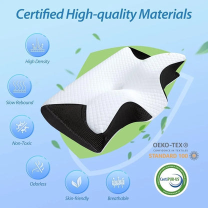 🦋Limited-time 50% discount Aura Rest Butterfly Memory Foam Neck Pillow 🛌 Ergonomic Butterfly Design, Soft Memory Foam for Travel & Sleep