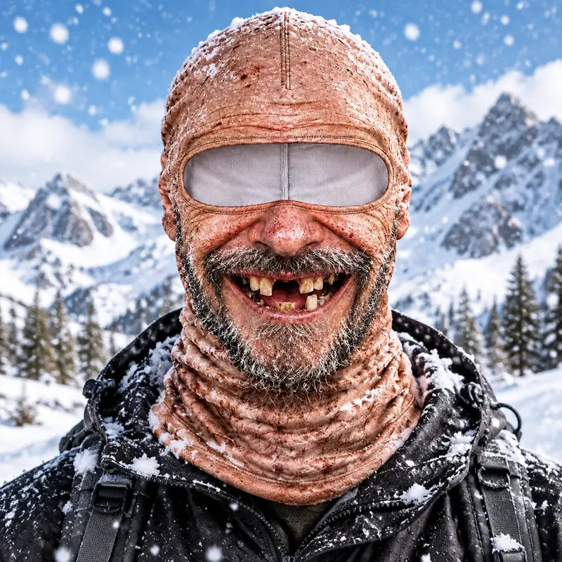 😂【Buy one, get one free】3D Realistic Old Man Face Balaclava | Funny Winter Ski Mask, Hit All Parties!