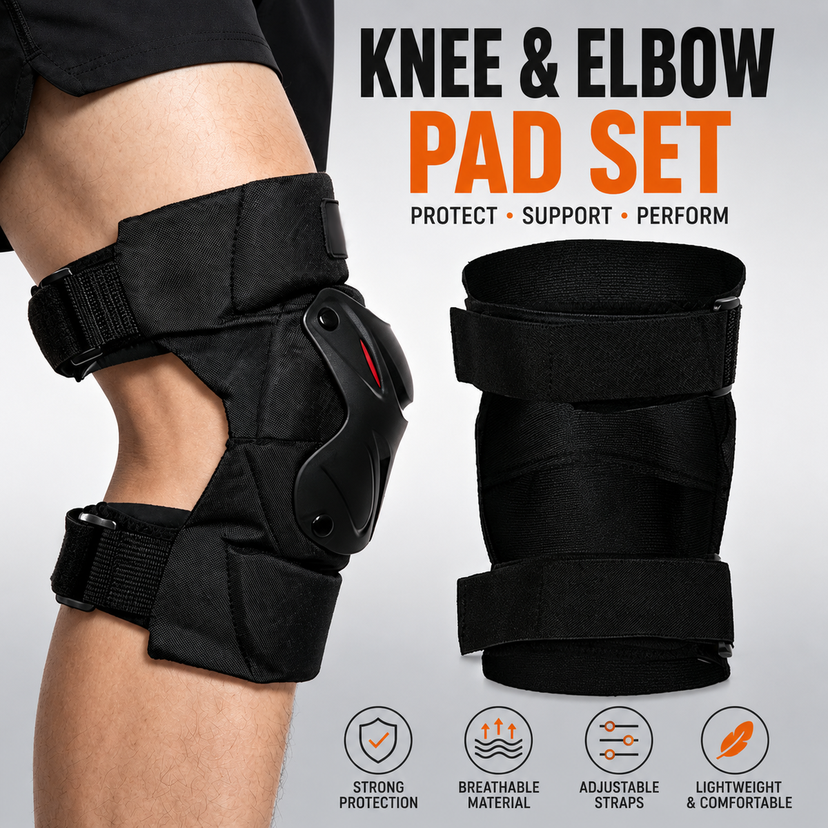 🛡️Sports Knee Pads | Shock-Absorbing Knee Support for Hiking & Workout