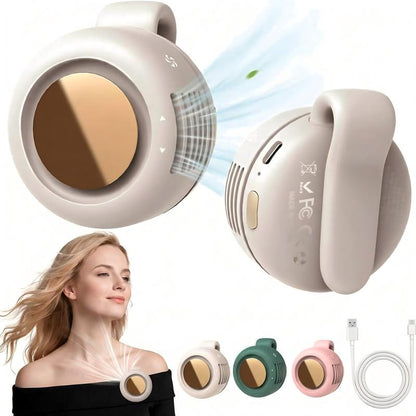 🧣💨50% OFF ! Bladeless Fan – Ultra-Light & 1.5h Fast Charge ⚡🌀