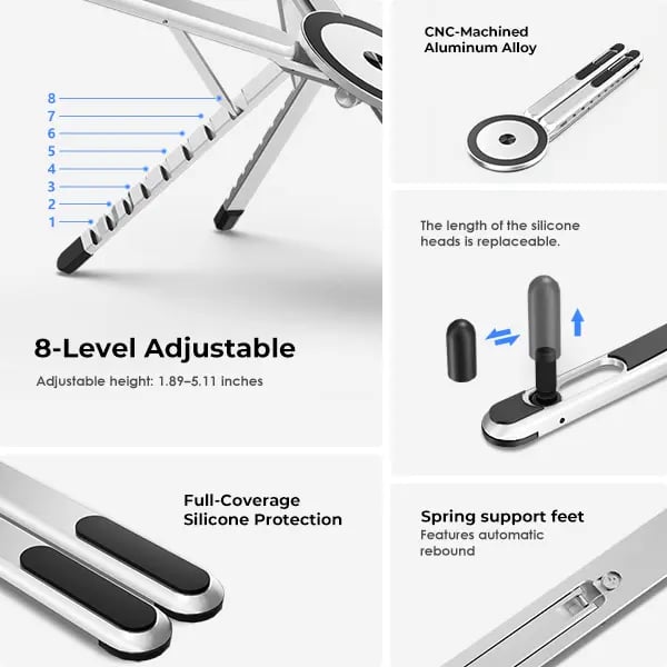 📢 Buy 1 Get 1 Free 🔥 Magnetic Portable Multi-Functional Stand for Tablets, Phones & Laptops
