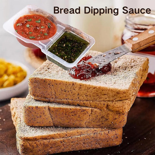 💥BUY 25 GET 25 FREE💥🥐Double Compartment Snack Containers With Lids