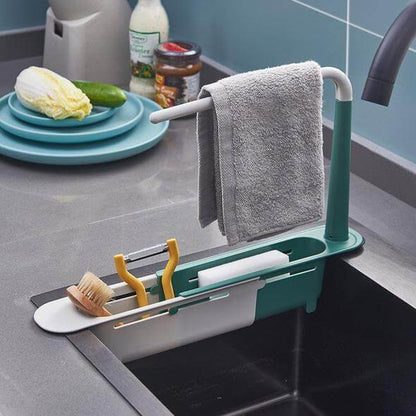 🔥Limited Time 50% OFF Buy one get one free🔥Updated Telescopic Sink Storage Rack