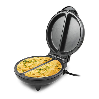 🍳 Elite Gourmet Dual Omelet & Frittatas Maker ✨ Make 2 Egg Dishes At Once, Non-Stick Electric Breakfast Cooker