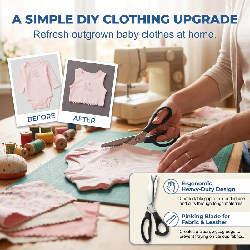 ✂️Professional Serrated Scissors for Sewing, Crafts & Everyday DIY Projects