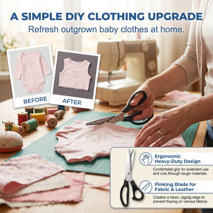 ✂️Professional Serrated Scissors for Sewing, Crafts & Everyday DIY Projects