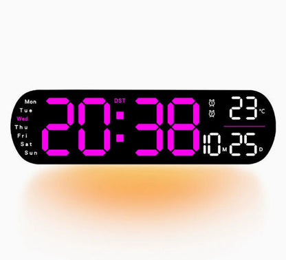 📢📢50% KORTING !! ⏰Multifunctionele decoratieve LED digitale wandklok
