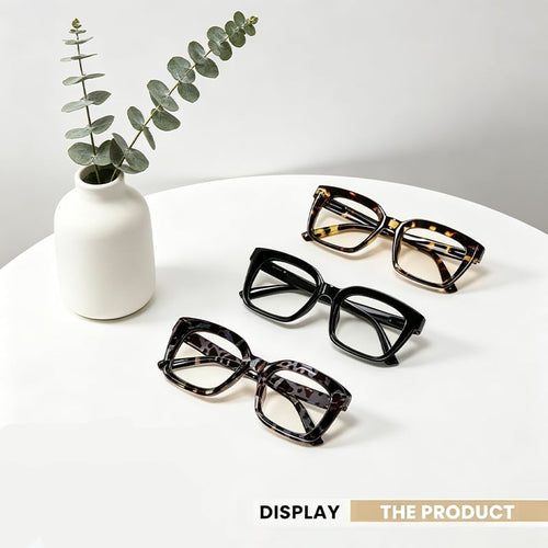 🔥 Hot Seller — ✨👓 Tortoiseshell-Pattern Reading Glasses (Buy One, Get One Free) — Blue-Light Blocking, Large Square-Frame Reading Glasses
