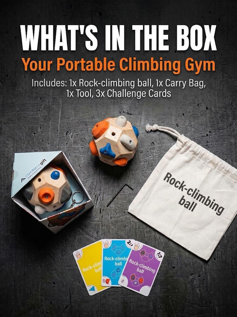 2026 Rock-climbing ball – Portable Finger Climbing Challenge Game for Grip Strength, Dexterity & Climbing Skills