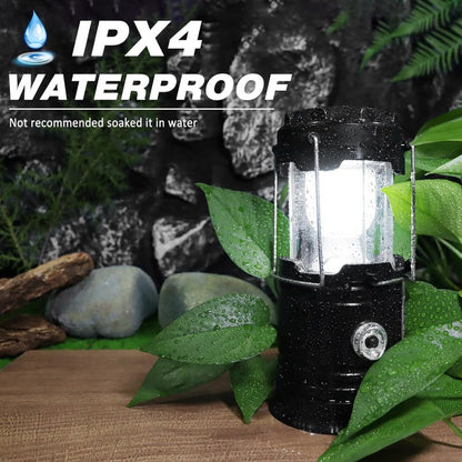 ⚡Outdoor Essential | Easy to Carry|Solar + USB Camping Lantern Flashlight