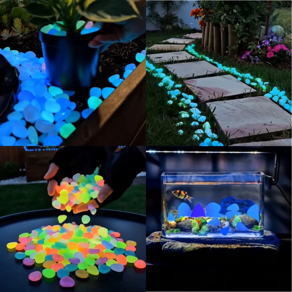 💥50%OFF💥🌈Colorful Glow-in-the-Dark Garden Stones