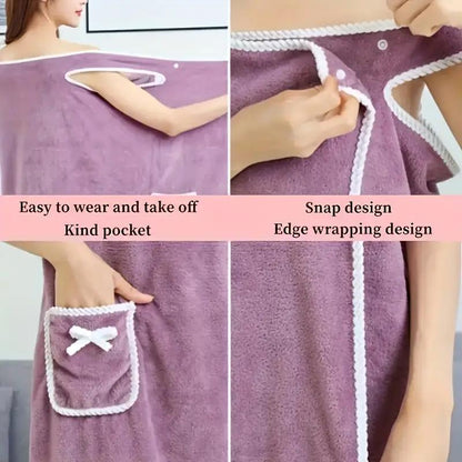 🔥Monthly sales of 150,000+, limited-time 50% off🎁Wearable, absorbent, soft adult bathrobe