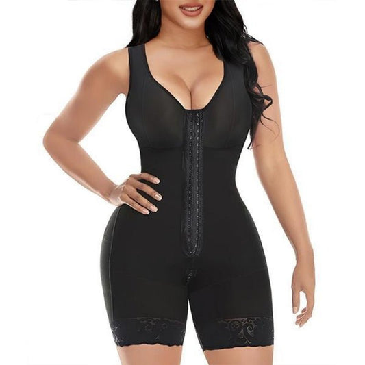 FAJAS  SHAPEWEAR FOR WOMEN TUMMY CONTROL POST SURGERY FULL BODY SHAPER BUTT LIFTER WITH ZIPPER CROTCH