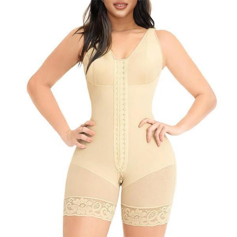 FAJAS  SHAPEWEAR FOR WOMEN TUMMY CONTROL POST SURGERY FULL BODY SHAPER BUTT LIFTER WITH ZIPPER CROTCH
