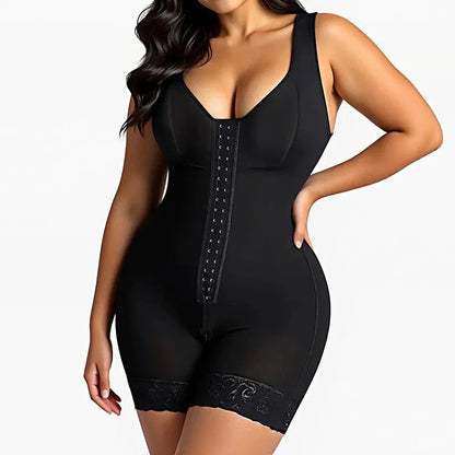 FAJAS  SHAPEWEAR FOR WOMEN TUMMY CONTROL POST SURGERY FULL BODY SHAPER BUTT LIFTER WITH ZIPPER CROTCH