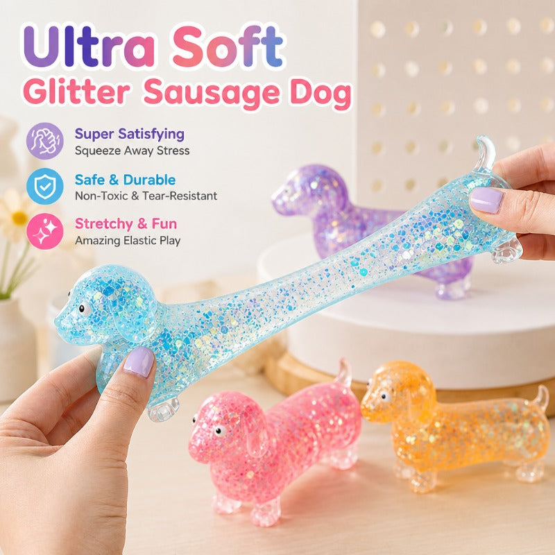🔥100,000+ monthly sales, limited-time 50% off!✨ Buy 2 get 2 free!🔥 A shimmering, cuddly dachshund slow-rebound stress-relieving toy.