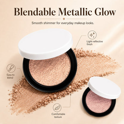 ⚡⚡Neueste Lidschattenkollektion 2026 – 50 % Rabatt |🎨💫 Multicolor Metallic Eyeshadow – Buildable, shimmering metallic eyeshadow