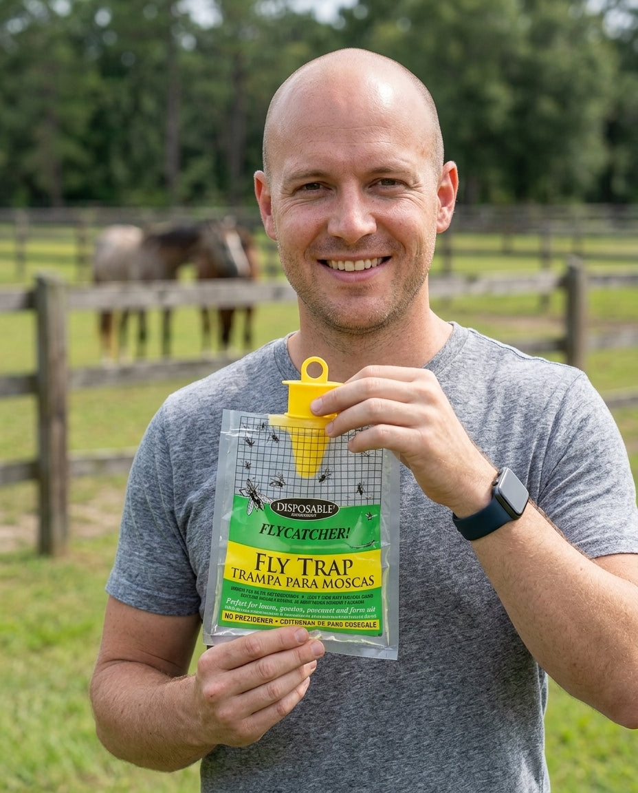 🔥Hanging Outdoor Fly Trap Bag｜Water‑Soluble Bait Fly Catcher