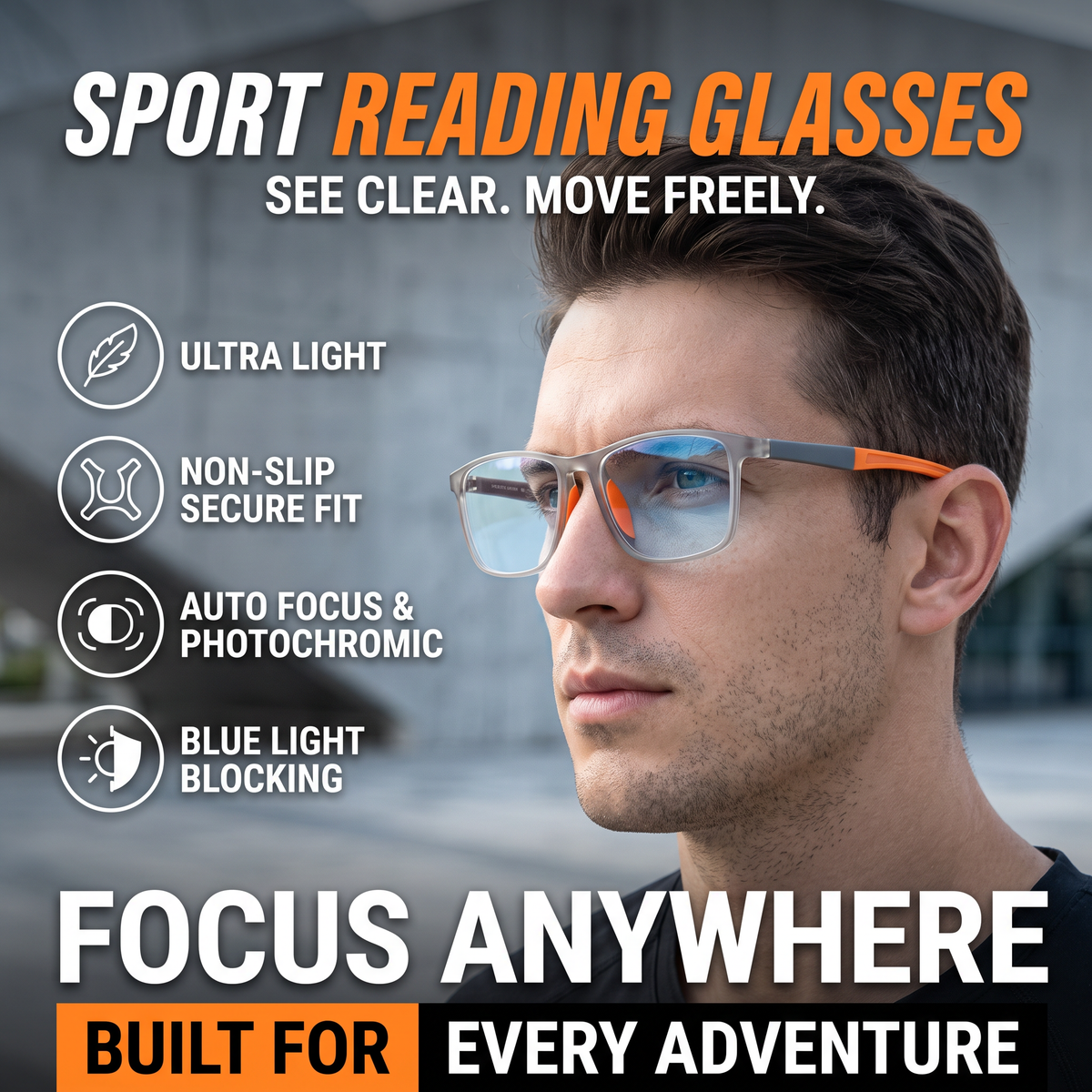 👓Buy 1 Free 1🔥 Photochromic Reading Glasses Smart Zoom Progressive Multifocal Lenses