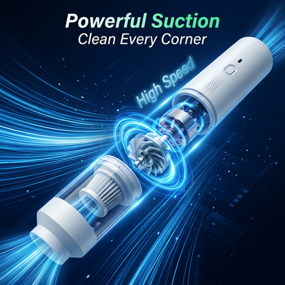 ✨4-in-1 Mini Car Portable Cordless Handheld Vacuum Cleaner